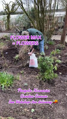 10kg FLOWER MAX Flower Max Flowermax The Best Fertiliser to Encourage best flower quantity,quality and colour.Perennials ,hydrangeas,roses ,shrubs etc Apply every 4-6 Weeks Feeds approx 40-60 plants