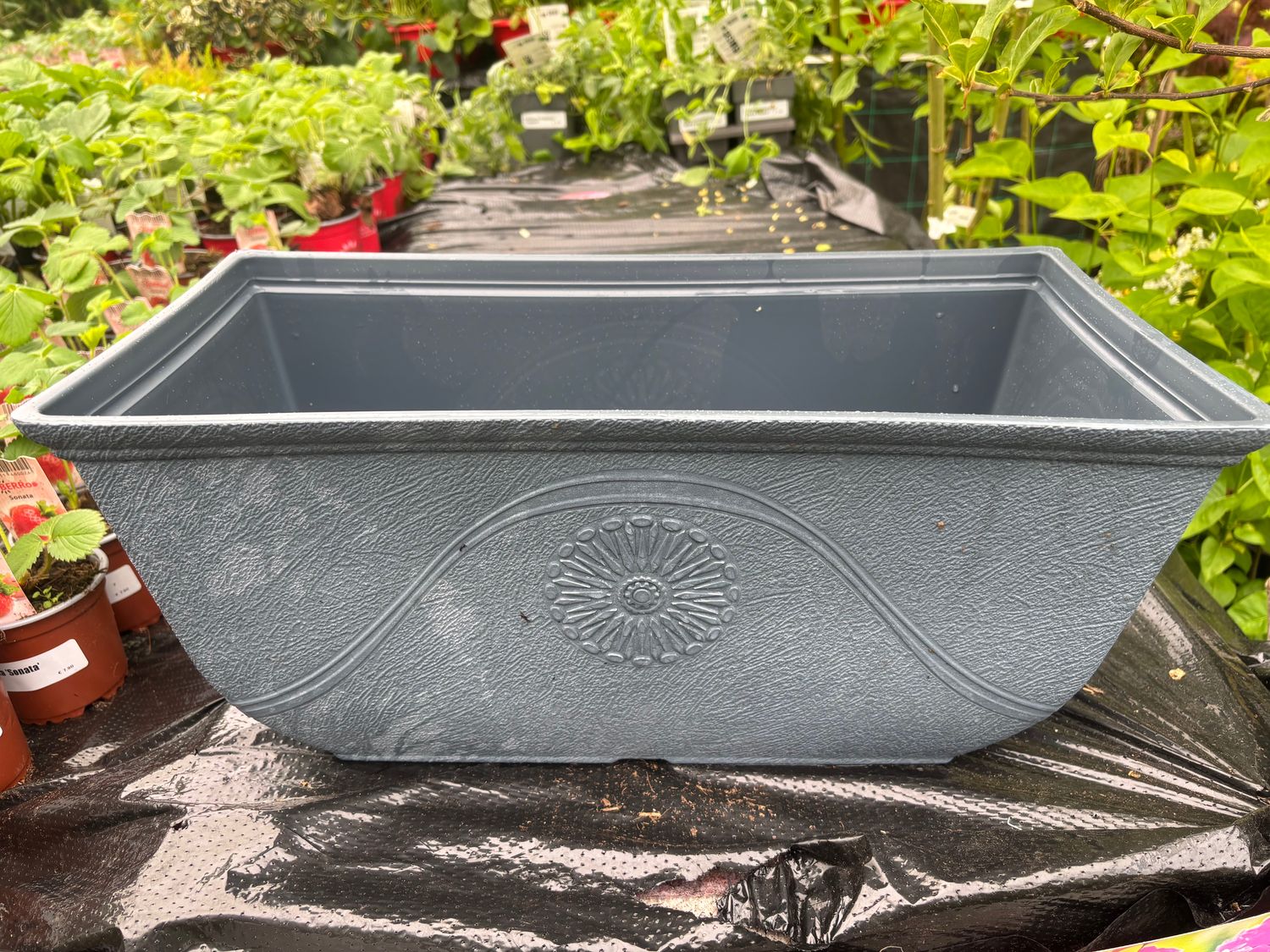 Anaheim Window Box 50cm Aged Lead