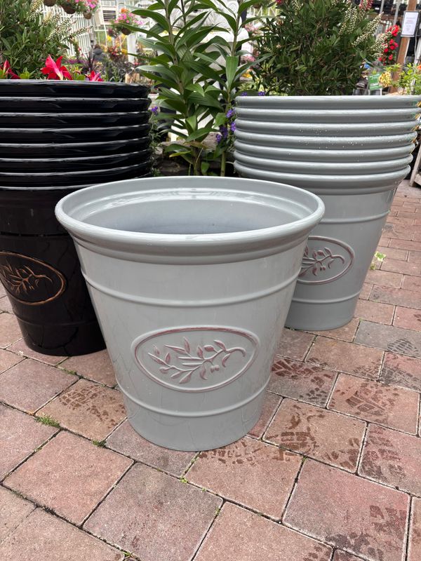 Grey Olive Planter 40cm