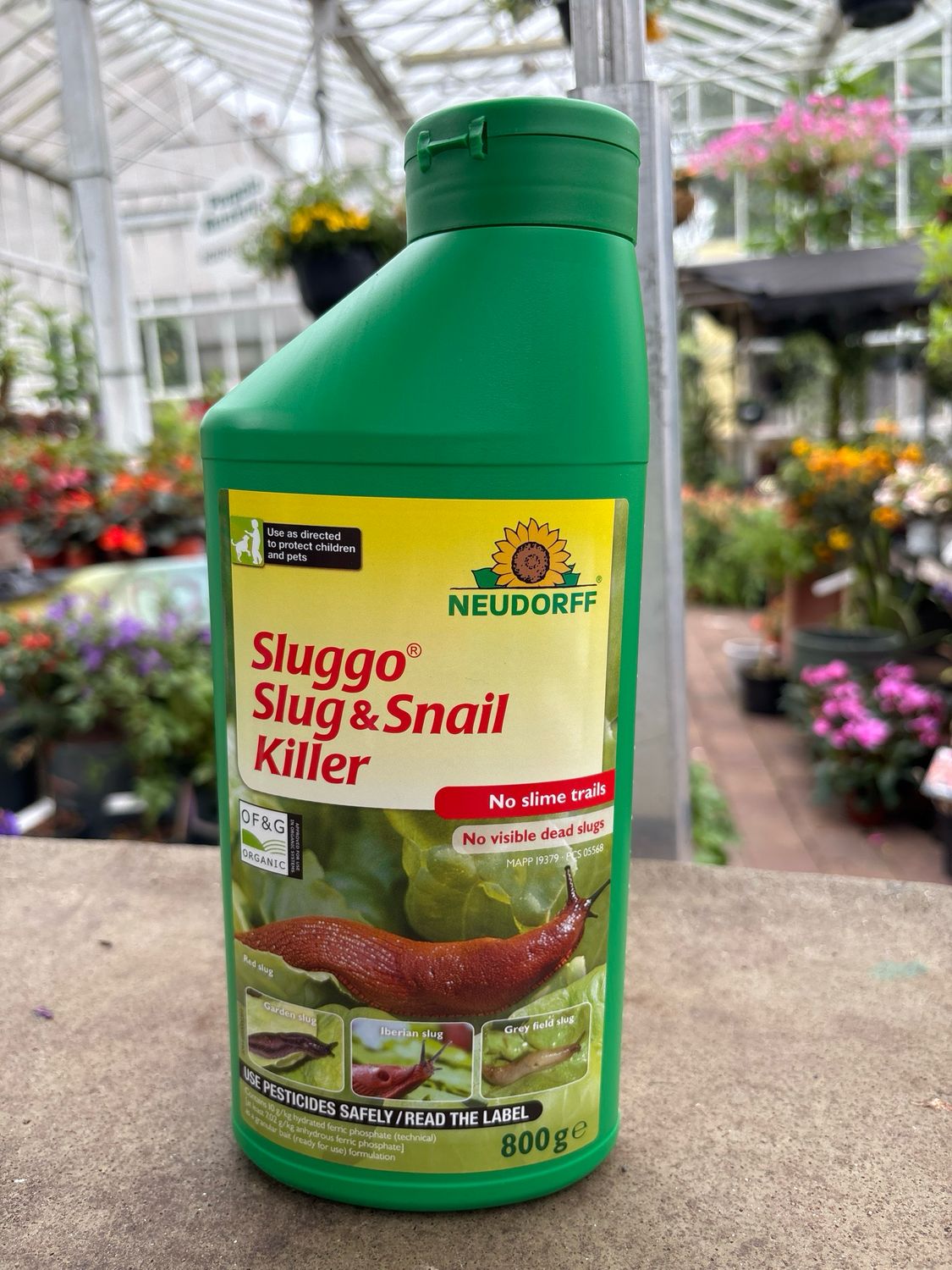 Sluggish Organic Slug &amp; Snail Killer 800g