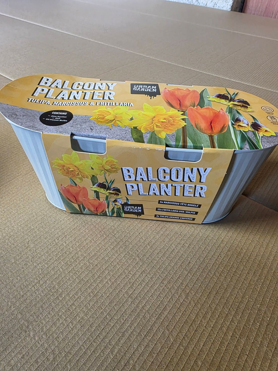Blacony Planter ''Tulip,Narcissus &amp; Fritillaria'' plus pot and compost
