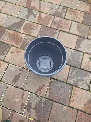 Crackle Planter 30cm Concrete Grey