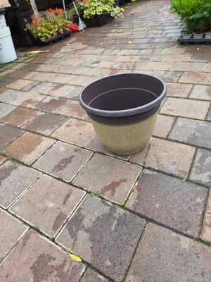 Crackle planter 30cm Ceramic Cream