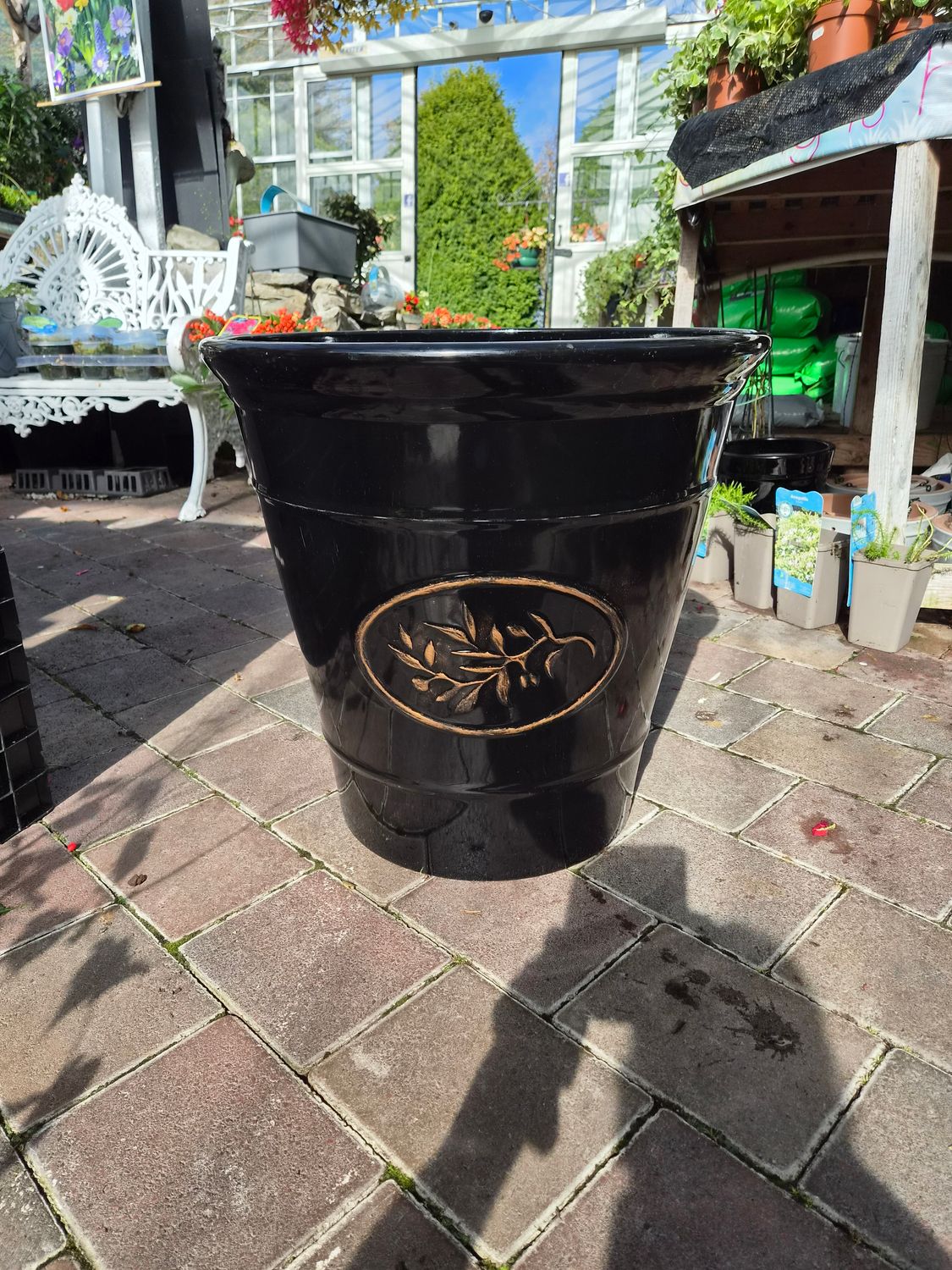 DIY BLACK OLIVE POT COMBO .Incudes Black Olive Pot 55 Cm and plants as per video for you to plant