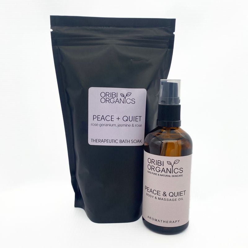 PEACE + QUIET Massage Oil &amp; Bath Soak