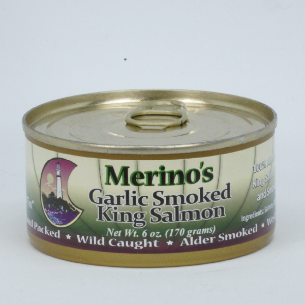Merino's Wild Garlic Smoked King Salmon