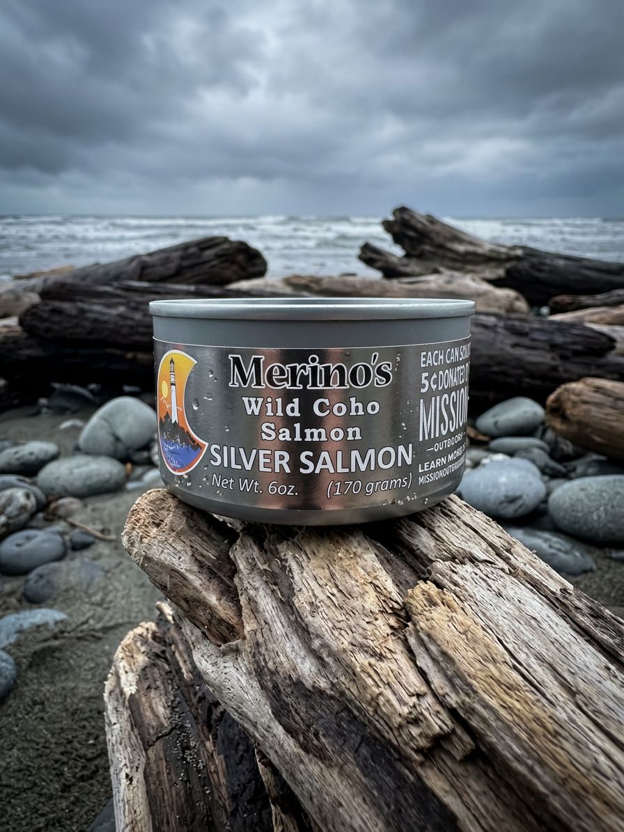 onc merino salmon サイズ3 Merino's Canned Wild Coho Salmon