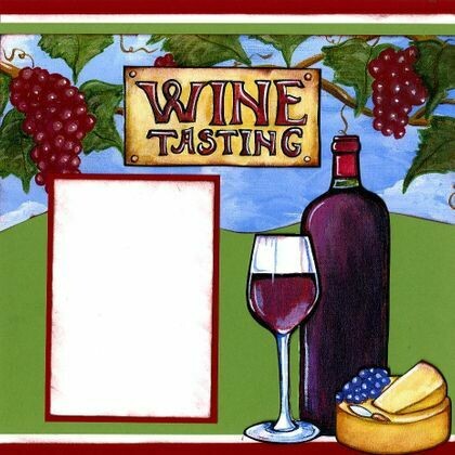 Wine tasting page layout kit