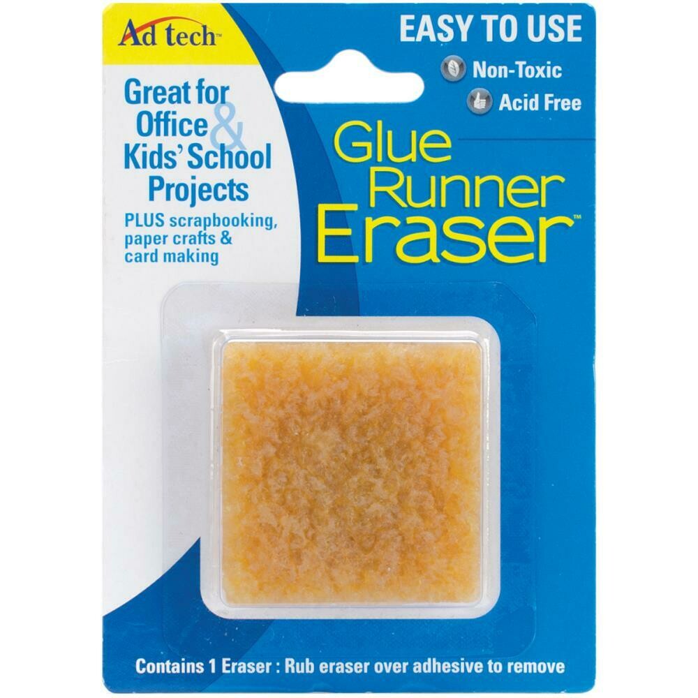 Glue runner eraser