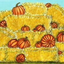 Pumpkins in the Hay