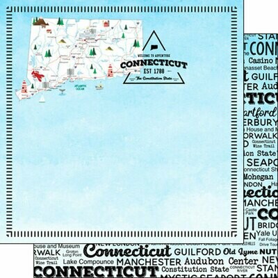 Connecticut Postage Map