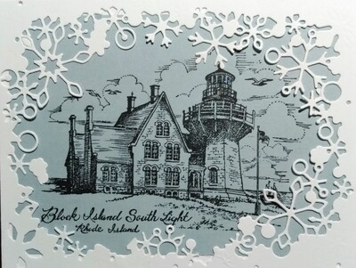 Block Island Winter Scene Card Block Island Winter Scene Card
