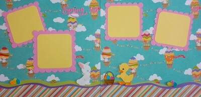 Spring Easter Two Page Layout Spring Easter Two Page Layout