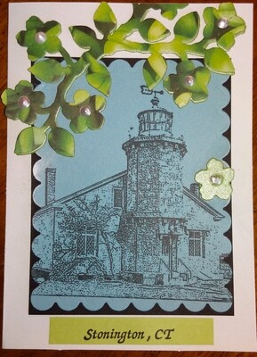Spring Stonington Lighthouse Card Kit Spring Stonington Lighthouse Card Kit