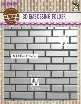 3d Brick Wall Embossing Folder