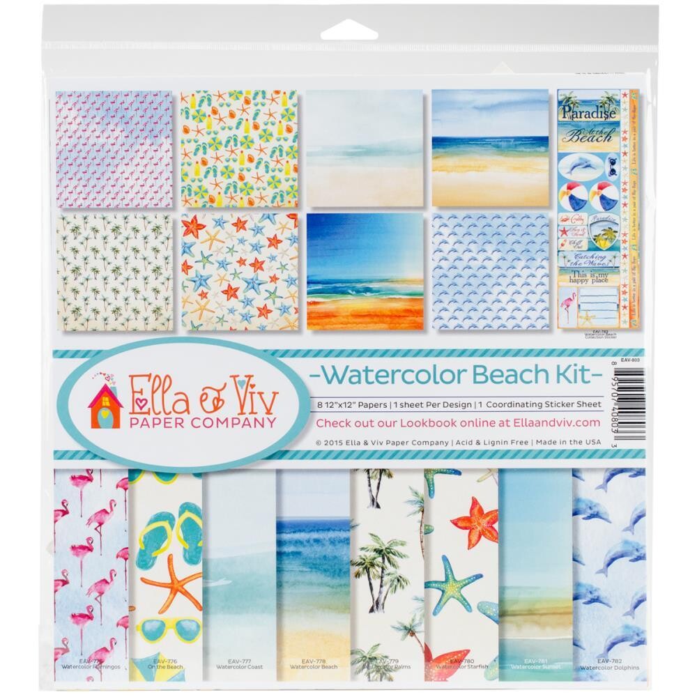 Watercolor Beach Kit
