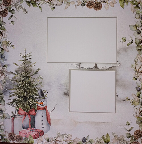 Two Page Snowman Layout