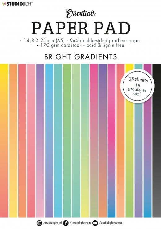 Bright Gradients Paper Pad