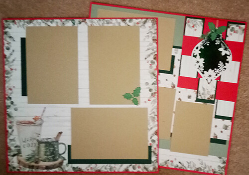 August Christmas 2 page Layout