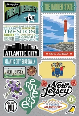 New Jersey Sticker Sheet