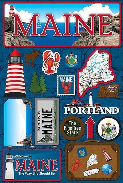 Maine Stickers