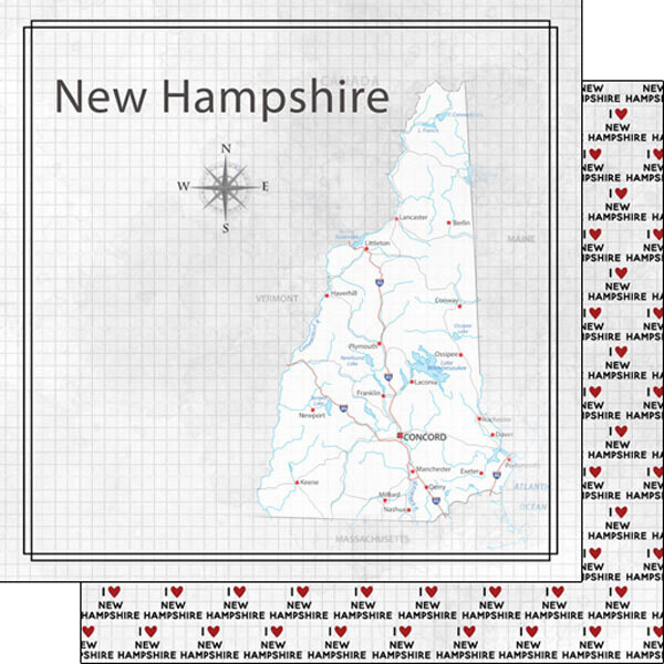New Hampshire Adventure Map