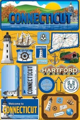 Connecticut Sticker Sheet