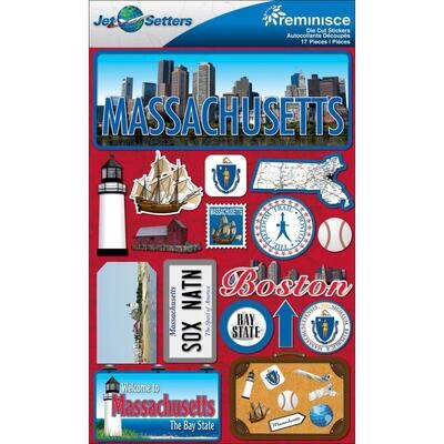 State Sticker Sheet Massachussetts