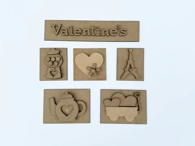 Valentine Shadow Box Inserts Kit
