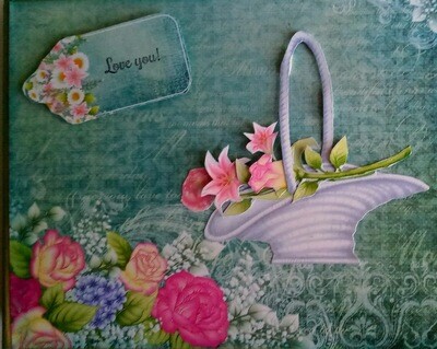 Floral Basket Mini Album