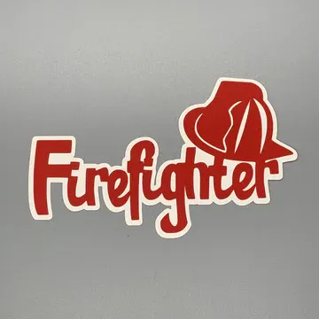 Firefighter Die Cut