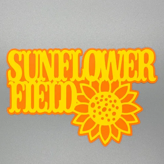 Sunflower Field Die Cut