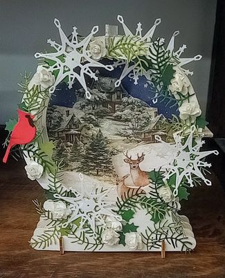 Winter Holiday 3D Snow Globe
