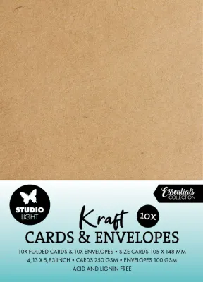 A6 Kraft Cards and Envelopes