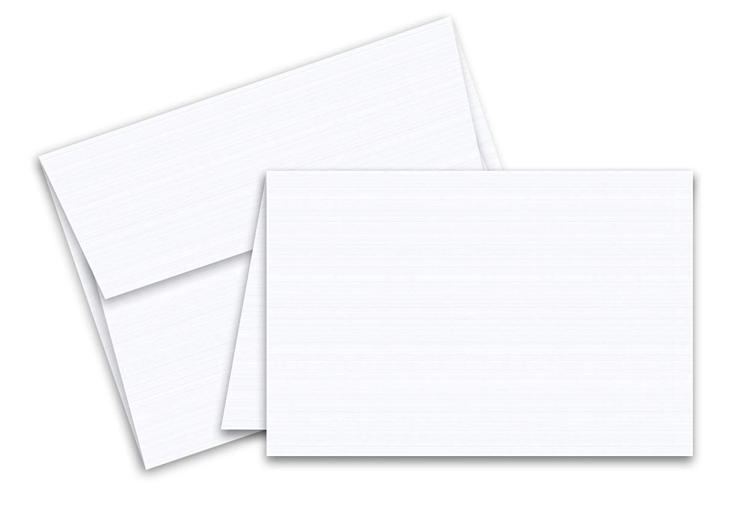 A6 White Scored Greeting Cards with Envelopes