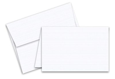A2  White Scored Greeting Cards and Envelopes