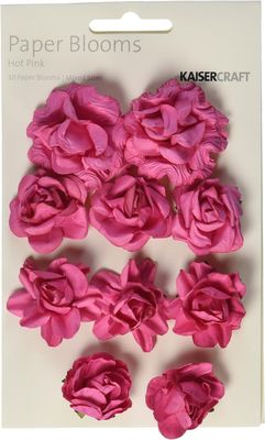 Hot Pink Paper Flowers