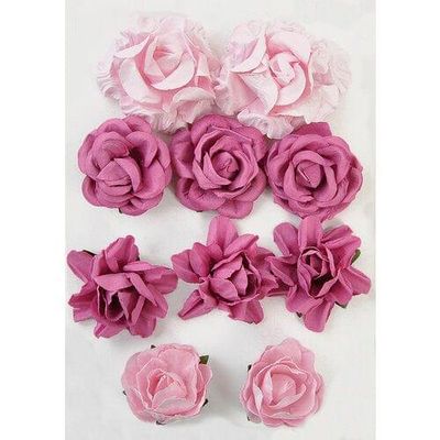 Fuschia Paper Flowers