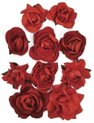 Paper Red Blooms