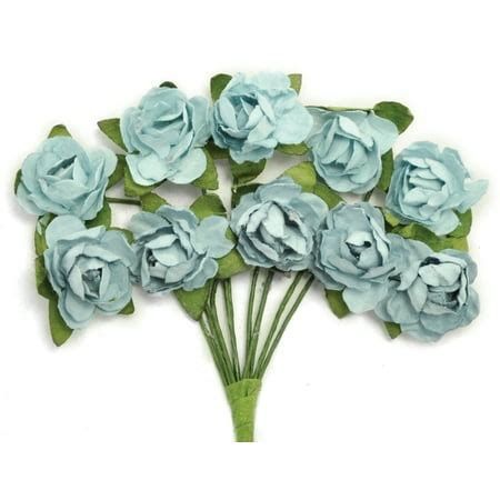 Mini Paper Blooms in Blue Mini Paper Blooms in Blue