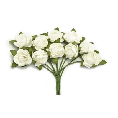 Min Paper Blooms in White