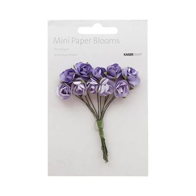 Min Paper Blooms in Purple