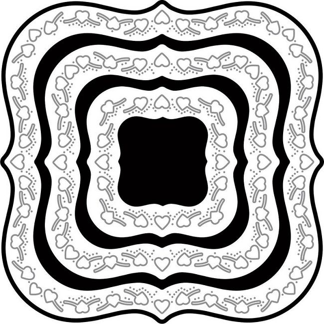 Heart French Flair Boutique Stacker Frames Dies Heart French Flair Boutique Stacker Frames Dies