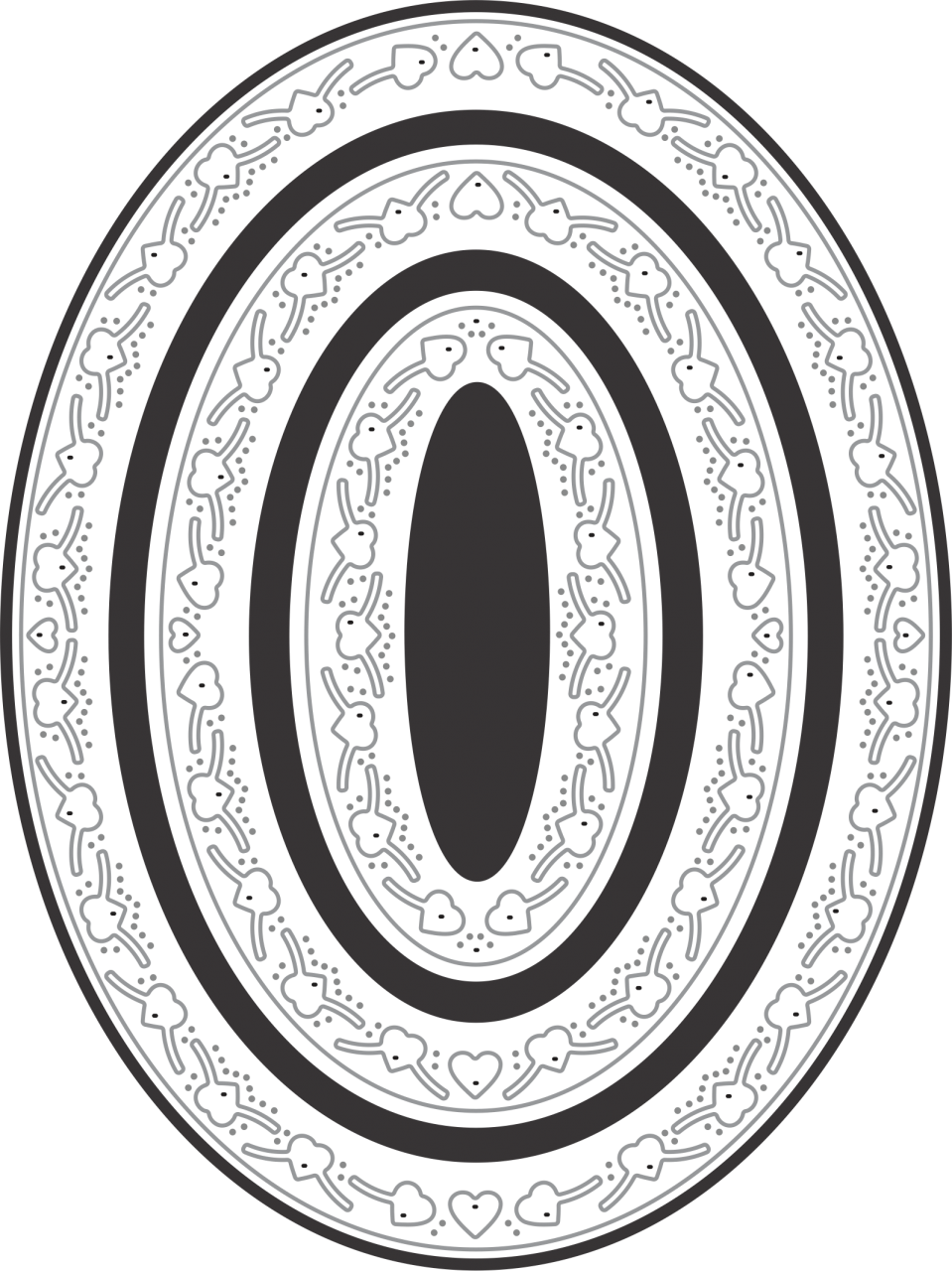 Heart Oval Boutique Stacker Frames Dies