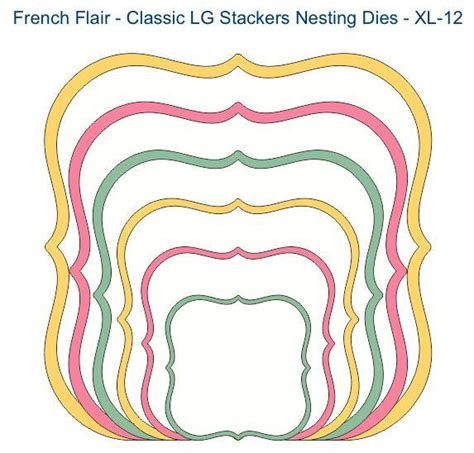 Cheery Lynn French Flair Classic Stackers Nesting Dies Cheery Lynn French Flair Classic Stackers Nesting Dies