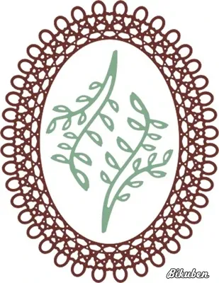 Japanese Garden Lace Oval Die Set