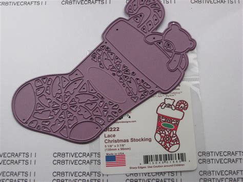 Lace Christmas Stocking Die