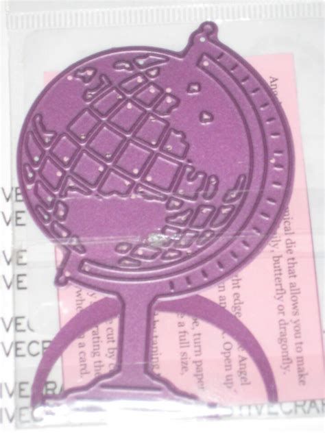 World Atlas with Angel Wing Die World Atlas with Angel Wing Die