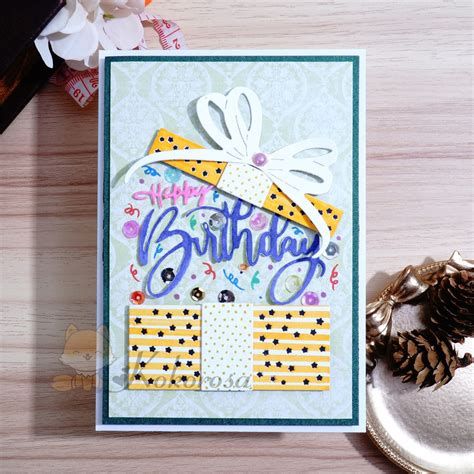 Happy Birthday with Gift Die Set