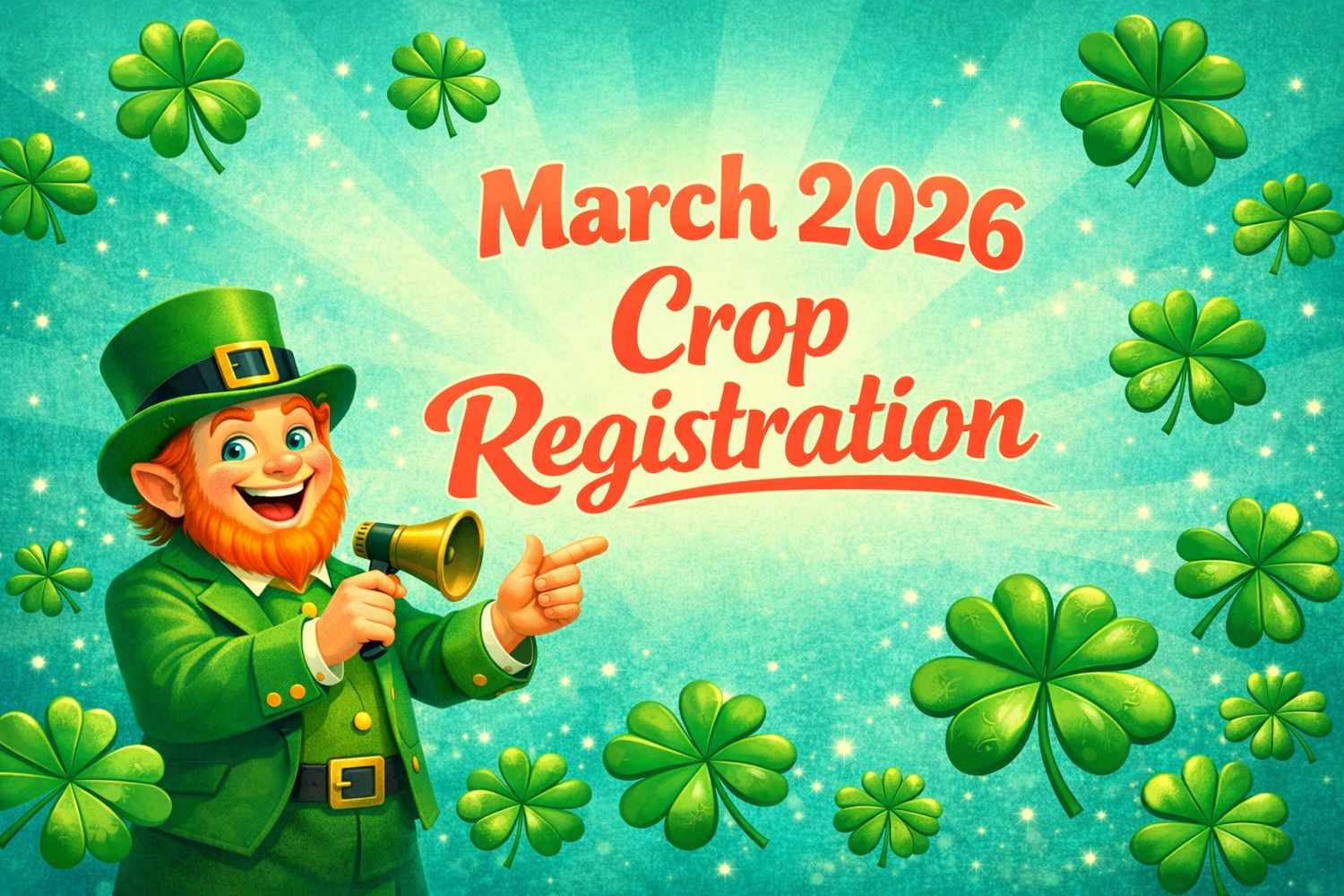 March Crop Registration March Crop Registration